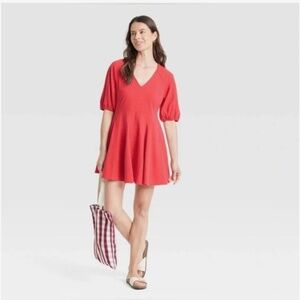 Universal Thread Red Mini V-Neck Dress. Sz XXL.